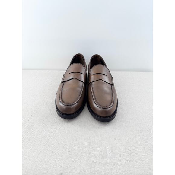 NWOT Tod\'s Leather Slip On Almond Toe Penny Loafers Shoes Brown Men\'s Size 9 main image 5